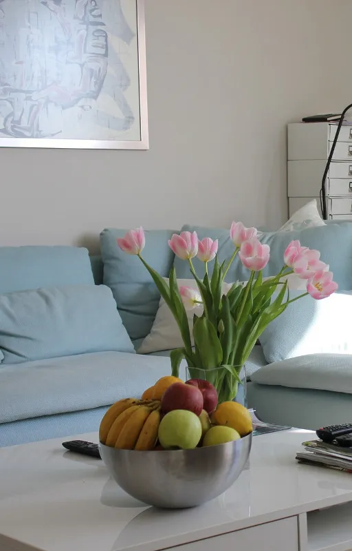 A bright, freshly cleaned living room in a Greater Orlando home